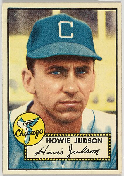 Card Number 169, Howie Judson, Chicago White Sox, from the Topps Baseball series (R414-6) issued by Topps Chewing Gum Company, Issued by Topps Chewing Gum Company (American, Brooklyn), Commercial color lithograph 