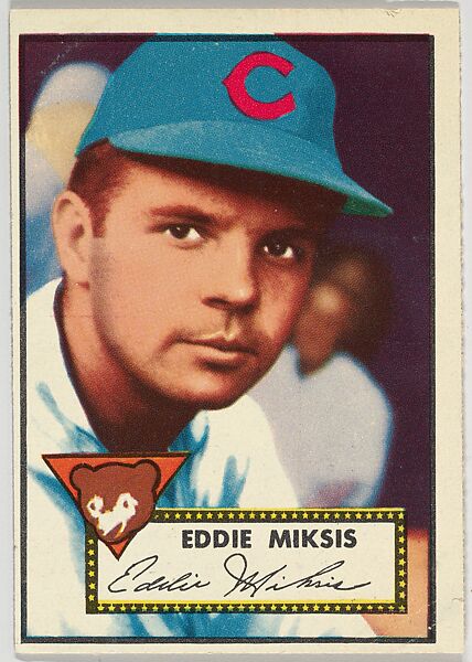 Card Number 172, Eddie Miksis, Chicago Bears, from the Topps Baseball series (R414-6) issued by Topps Chewing Gum Company, Issued by Topps Chewing Gum Company (American, Brooklyn), Commercial color lithograph 