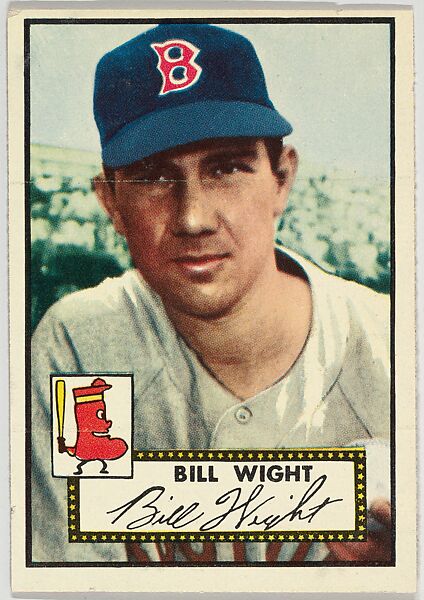 Card Number 177, Bill Wight, Boston Red Sox, from the Topps Baseball series (R414-6) issued by Topps Chewing Gum Company, Issued by Topps Chewing Gum Company (American, Brooklyn), Commercial color lithograph