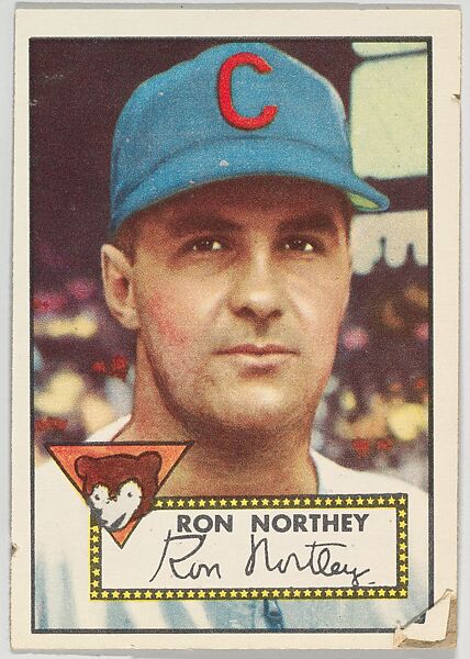Card Number 204, Ron Northey, Chicago Bears, from the Topps Baseball series (R414-6) issued by Topps Chewing Gum Company, Issued by Topps Chewing Gum Company (American, Brooklyn), Commercial color lithograph 