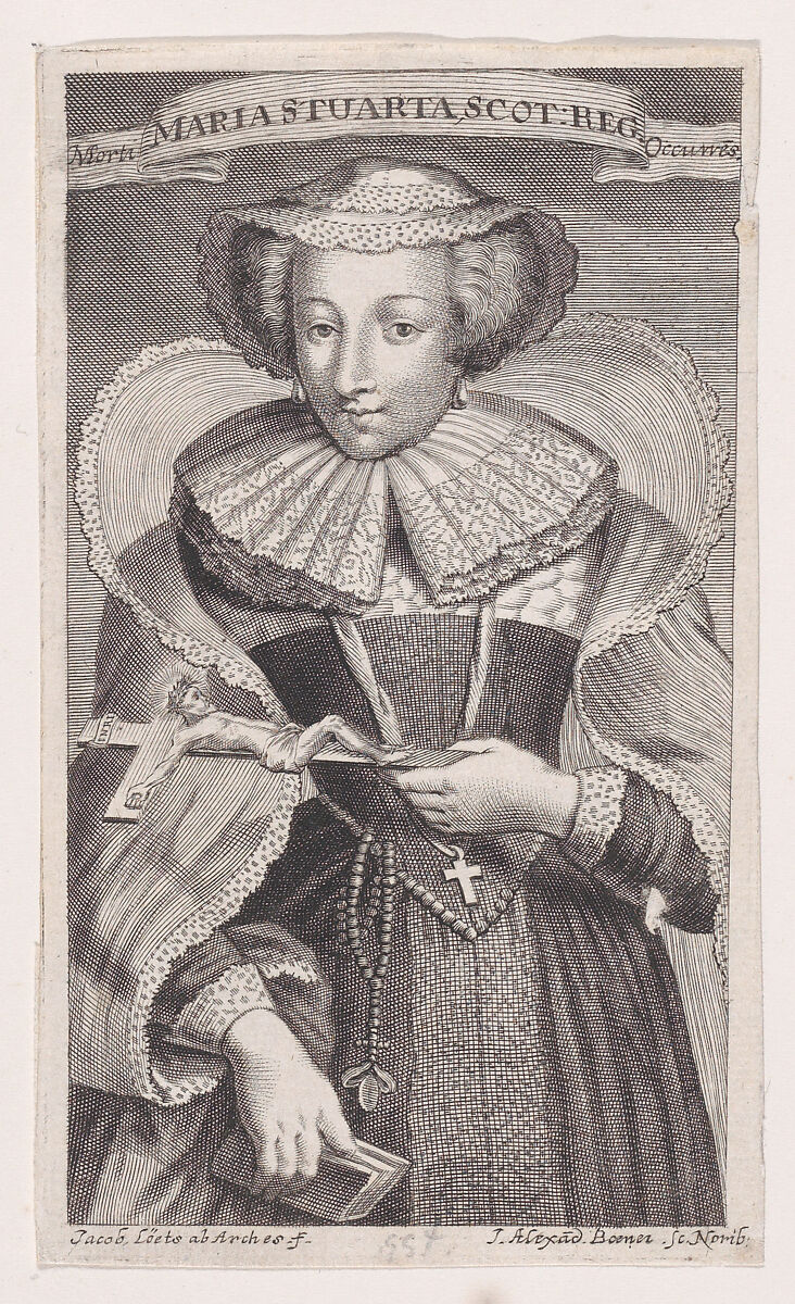 Mary, Queen of Scots, Johann Alexander Böner (German, Nuremberg 1647–1720 Nuremberg), Engraving 