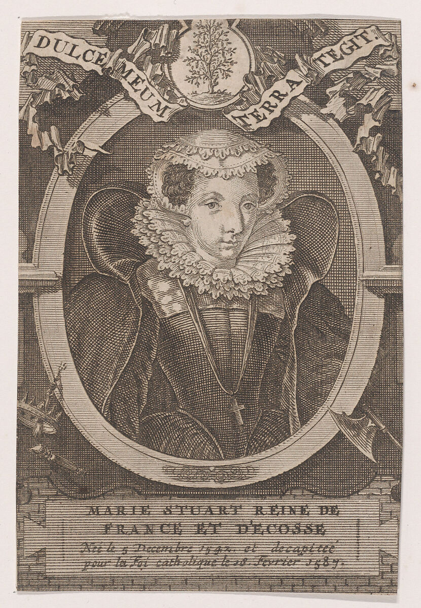 Mary, Queen of Scots, François Harrewijn (Flemish, Brussels 1700–1764 Brussels), Etching and engraving 