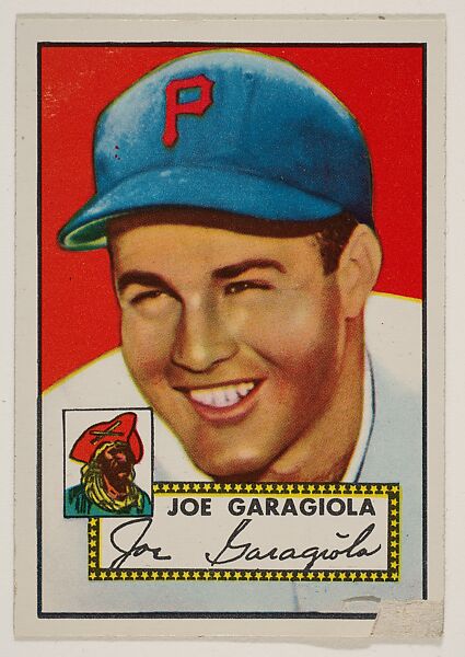 Card Number 227, Joe Garagiola, Pittsburgh Pirates, from the Topps Baseball series (R414-6) issued by Topps Chewing Gum Company, Issued by Topps Chewing Gum Company (American, Brooklyn), Commercial color lithograph