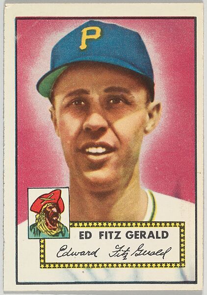Card Number 236, Ed Fitzgerald, Pittsburgh Pirates, from the Topps Baseball series (R414-6) issued by Topps Chewing Gum Company, Issued by Topps Chewing Gum Company (American, Brooklyn), Commercial color lithograph 