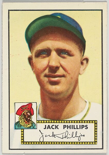 Card Number 240, Jack Phillips, Pittsburgh Pirates, from the Topps Baseball series (R414-6) issued by Topps Chewing Gum Company, Issued by Topps Chewing Gum Company (American, Brooklyn), Commercial color lithograph 