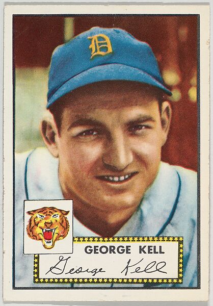 Card Number 246, George Kell, Detroit Tigers, from the Topps Baseball series (R414-6) issued by Topps Chewing Gum Company, Issued by Topps Chewing Gum Company (American, Brooklyn), Commercial color lithograph 