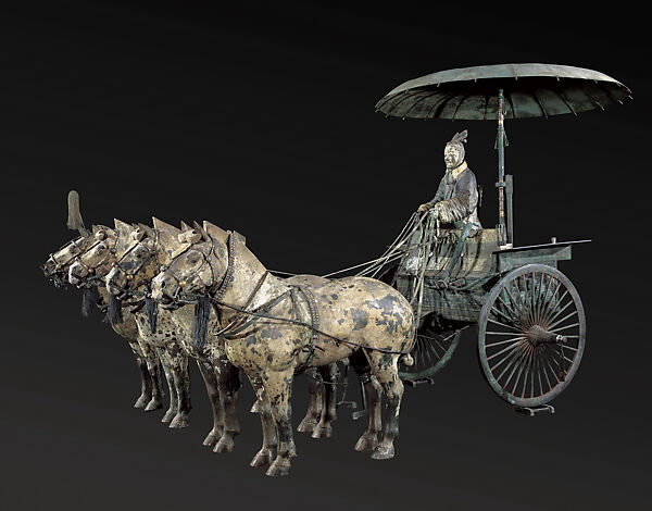 Chariot Model (Modern Replica), Bronze with pigments, China 