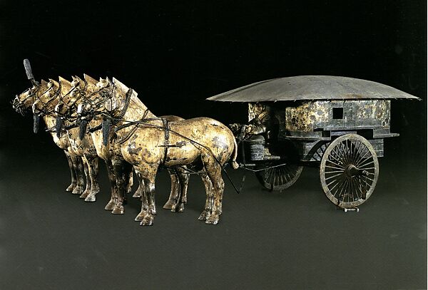 Chariot Model (Modern Replica), Bronze with pigments, China 