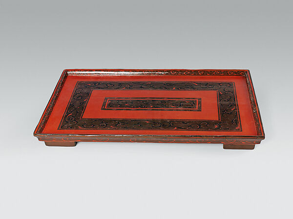 Serving tray, Lacquer over wood, China 