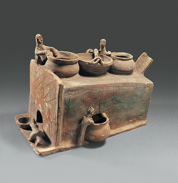 Model of a Dyeing Workshop, Earthenware, China 