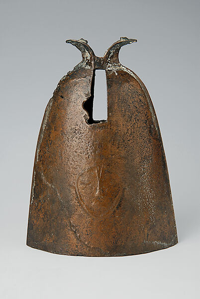 Bell with Design of a Human Face, Bronze, China 