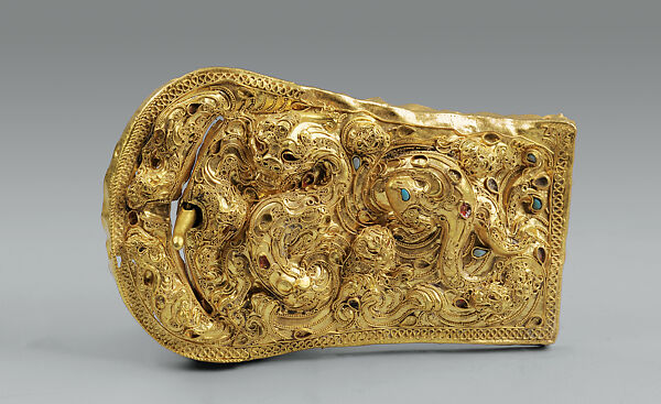 Belt Buckle with Granulation China Han dynasty 206 BCE 220 CE