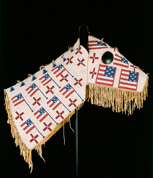 Horse Mask, Native-tanned leather, glass beads, Lakota (Teton Sioux) 