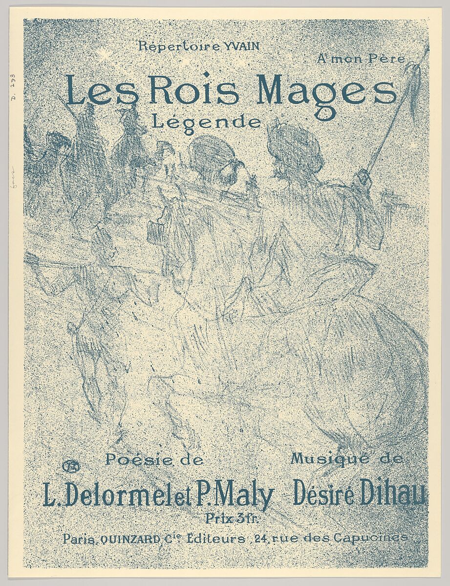 Les Rois Mages, Henri de Toulouse-Lautrec (French, Albi 1864–1901 Saint-André-du-Bois), Lithograph 