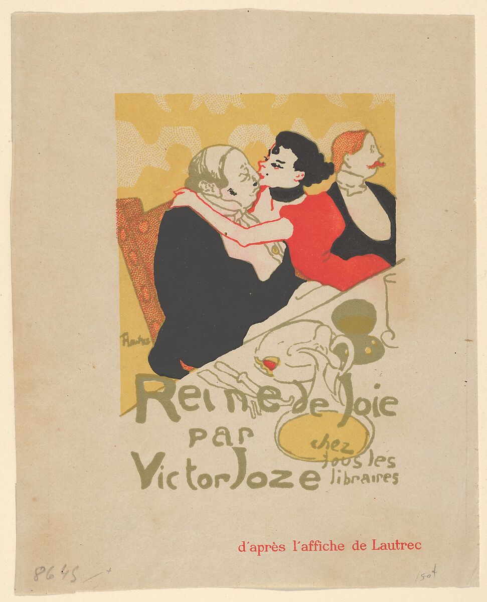 Reine de Joie par Victor Joze, after Henri de Toulouse-Lautrec (French, Albi 1864–1901 Saint-André-du-Bois) 