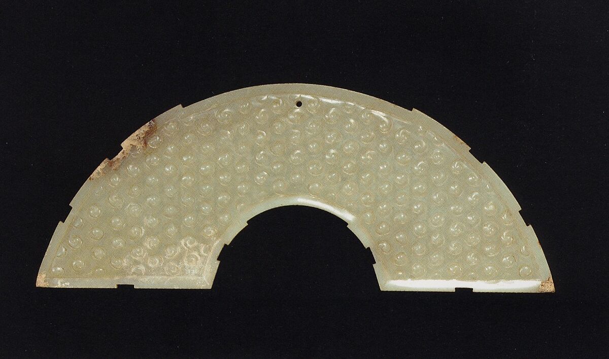 Arc-Shaped Pendant (Huang), Jade (nephrite), China 