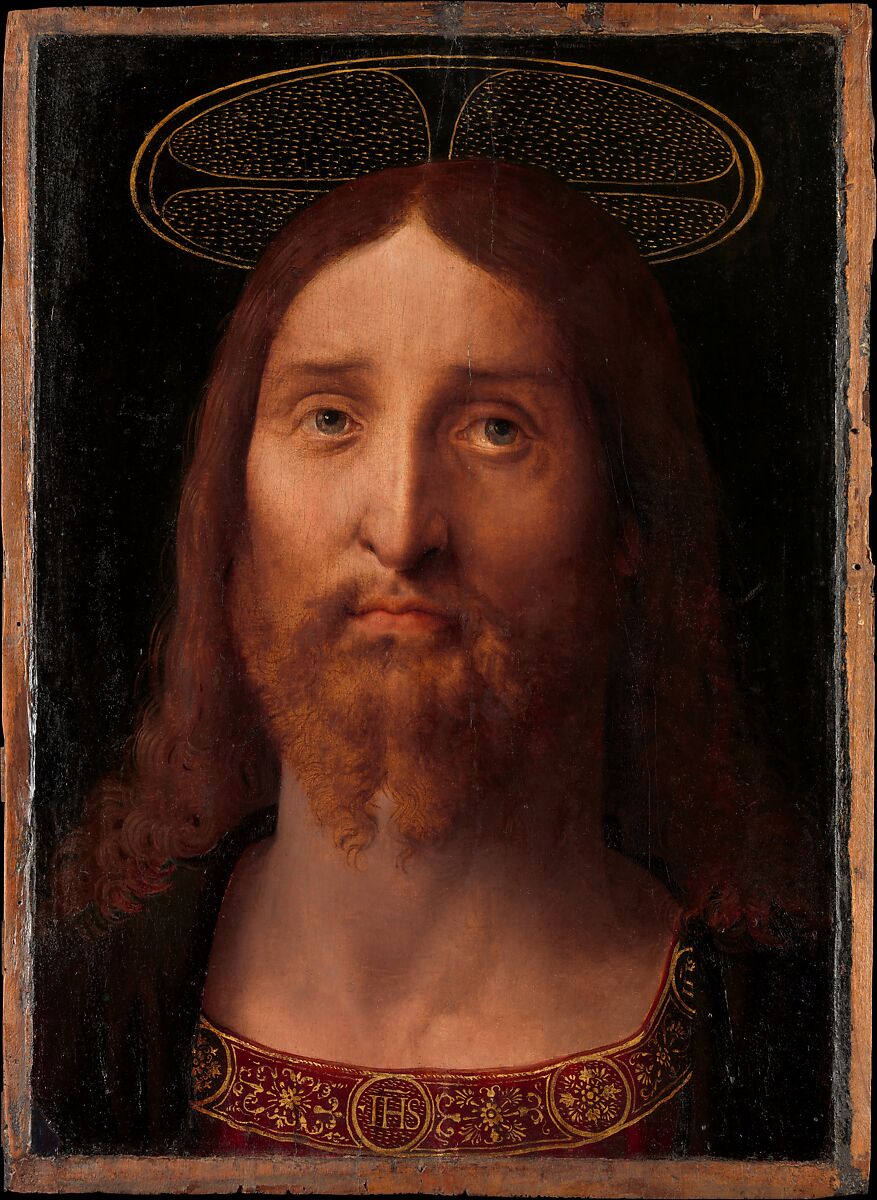 Head of Christ, Fernando Yáñez de la Almedina (Spanish, Almedina, ca. 1475?–1536 Valencia), Oil on poplar