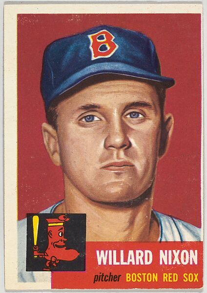 Card Number 30, Willard Nixon, Pitcher, Boston Red Sox, from the series Topps Dugout Quiz (R414-7), issued by Topps Chewing Gum Company, Issued by Topps Chewing Gum Company (American, Brooklyn), Commercial color lithograph 