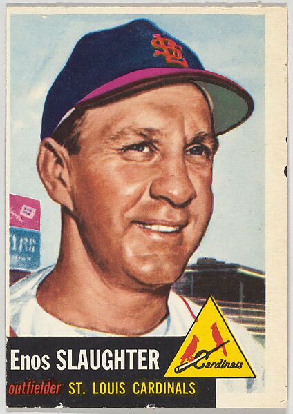 Issued by Topps Chewing Gum Company | Card Number 41, Enos Slaughter ...