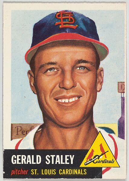 Issued by Topps Chewing Gum Company | Card Number 56, Gerald Staley ...