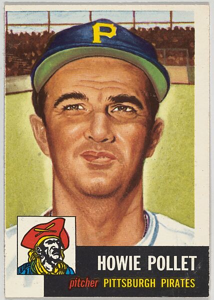 Card Number 83, Howie Pollet, Pitcher, Pittsburgh Pirates, from the series Topps Dugout Quiz (R414-7), issued by Topps Chewing Gum Company, Issued by Topps Chewing Gum Company (American, Brooklyn), Commercial color lithograph 