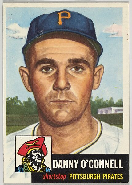 Card Number 107, Danny O'Connell, Shortstop, Pittsburgh Pirates, from the series Topps Dugout Quiz (R414-7), issued by Topps Chewing Gum Company, Issued by Topps Chewing Gum Company (American, Brooklyn), Commercial color lithograph