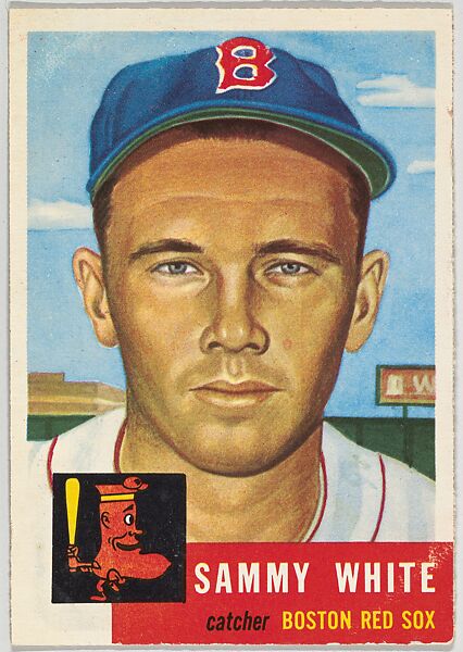 Card Number 139, Sammy White, Catcher, Boston Red Sox, from the series Topps Dugout Quiz (R414-7), issued by Topps Chewing Gum Company, Issued by Topps Chewing Gum Company (American, Brooklyn), Commercial color lithograph 