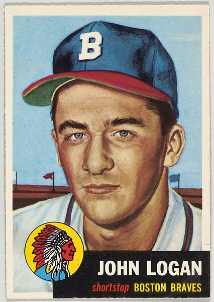 Card Number 158, John Logan, Shortstop, Boston Braves, from the series Topps Dugout Quiz (R414-7), issued by Topps Chewing Gum Company, Issued by Topps Chewing Gum Company (American, Brooklyn), Commercial color lithograph 
