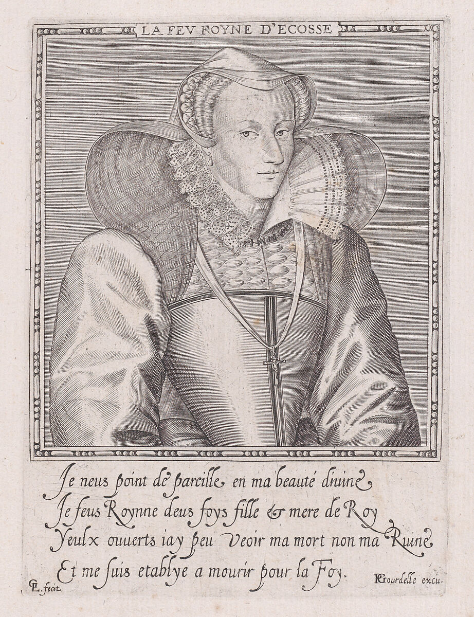Mary, Queen of Scots, Léonard Gaultier (French, Mayence 1561–1641 Paris), Engraving 
