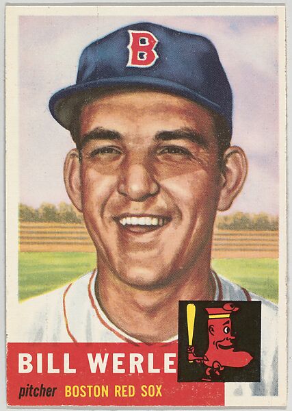 Card Number 170, Bill Werle, Pitcher, Boston Red Sox, from the series Topps Dugout Quiz (R414-7), issued by Topps Chewing Gum Company, Issued by Topps Chewing Gum Company (American, Brooklyn), Commercial color lithograph 