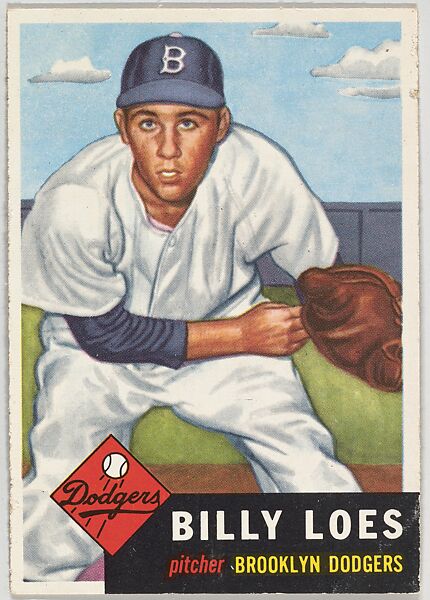 Card Number 174, Billy Loes, Pitcher, Brooklyn Dodgers, from the series Topps Dugout Quiz (R414-7), issued by Topps Chewing Gum Company, Issued by Topps Chewing Gum Company (American, Brooklyn), Commercial color lithograph 