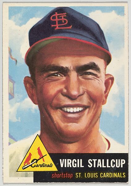 Card Number 180, Virgil Stallcup, Shortstop, St. Louis Cardinals, from the series Topps Dugout Quiz (R414-7), issued by Topps Chewing Gum Company, Issued by Topps Chewing Gum Company (American, Brooklyn), Commercial color lithograph 