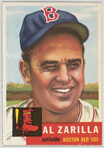 Card Number 181, Al Zarilla, Outfielder, Boston Red Sox, from the series Topps Dugout Quiz (R414-7), issued by Topps Chewing Gum Company, Issued by Topps Chewing Gum Company (American, Brooklyn), Commercial color lithograph 