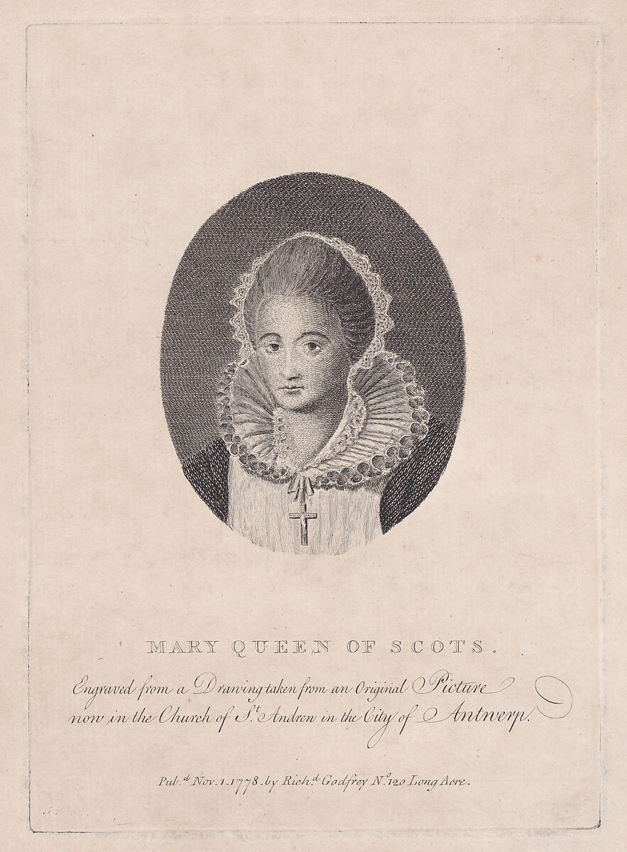 Mary, Queen of Scots, Published by Richard Bernard Godfrey (British, ca. 1728–1795 after), Engraving 