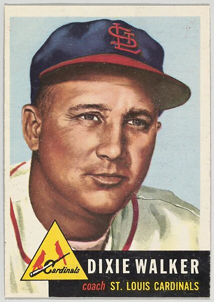 Card Number 190, Dixie Walker, Coach, St. Louis Cardinals, from the series Topps Dugout Quiz (R414-7), issued by Topps Chewing Gum Company, Issued by Topps Chewing Gum Company (American, Brooklyn), Commercial color lithograph 