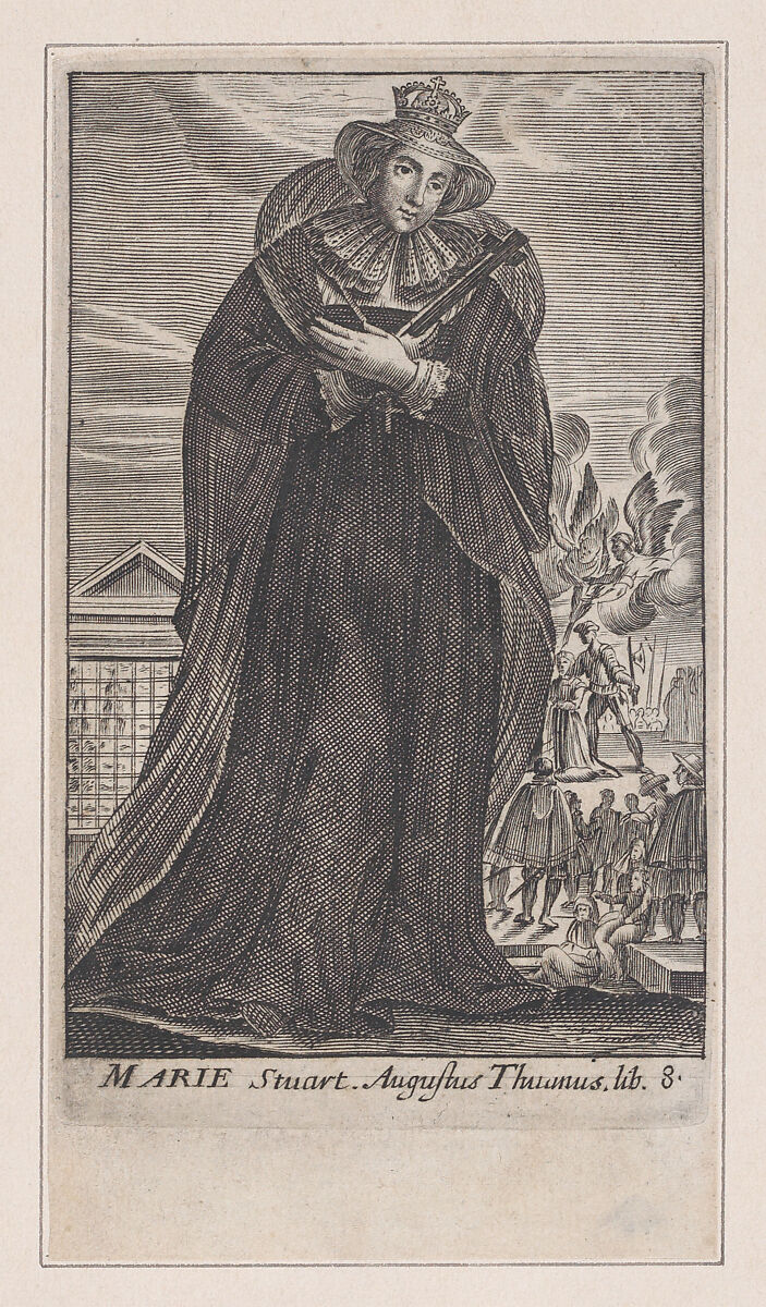 Mary, Queen of Scots, After Claude Vignon (French, Tours 1593–1670 Paris), Engraving 