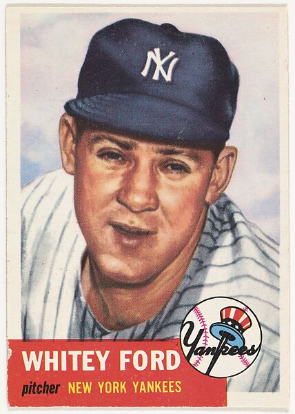 Issued by Topps Chewing Gum Company | Card Number 207, Whitey Ford ...