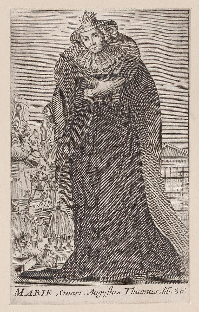 Mary, Queen of Scots, After Claude Vignon (French, Tours 1593–1670 Paris), Engraving 