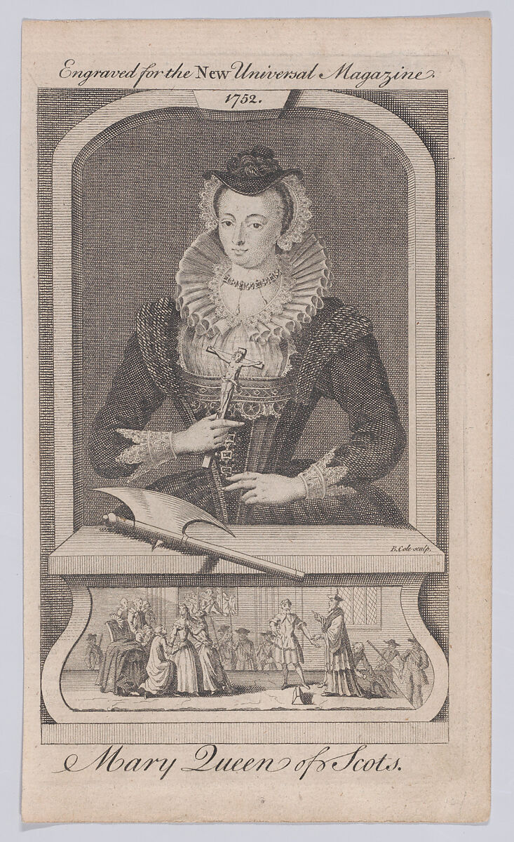 Mary, Queen of Scots (from "Universal Magazine"), Benjamin Cole (British, 1697–1783), Engraving 