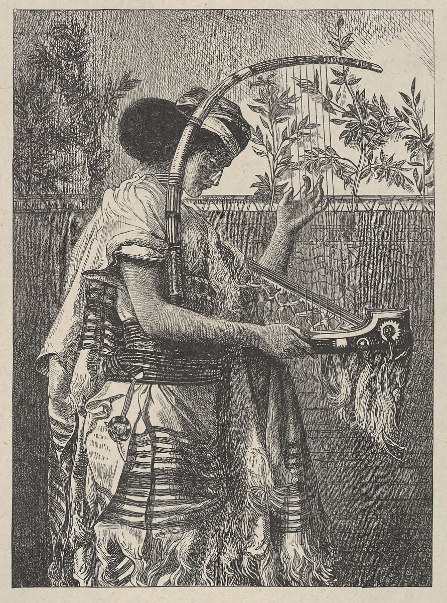Hosannah!, from "Dalziels' Bible Gallery", After Simeon Solomon (British, London 1840–1905 London), Wood engraving on India paper, mounted on thin card 