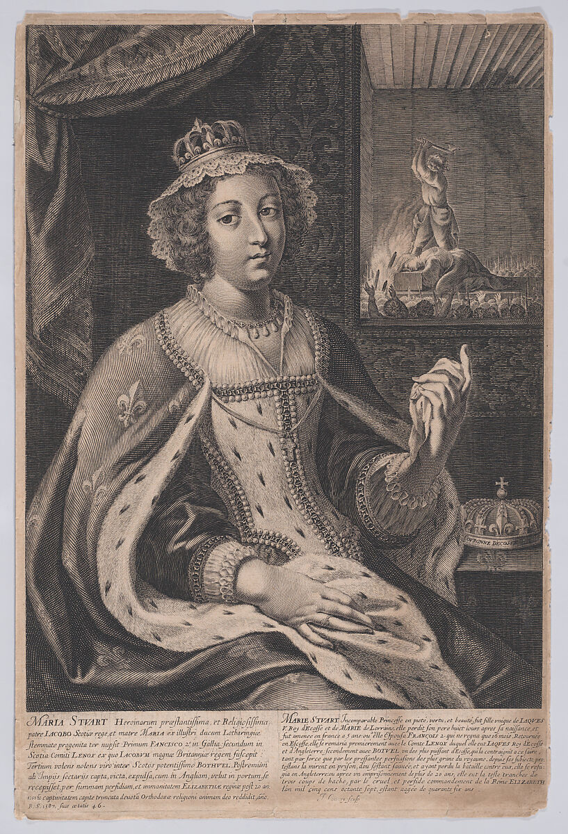 Mary, Queen of Scots, Jean Couvay (French, Arles ca. 1605–1663 Paris), Engraving 