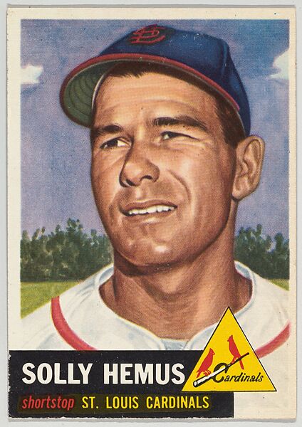 Card Number 231, Solly Hemus, Shortstop, St. Louis Cardinals, from the series Topps Dugout Quiz (R414-7), issued by Topps Chewing Gum Company, Issued by Topps Chewing Gum Company (American, Brooklyn), Commercial color lithograph 