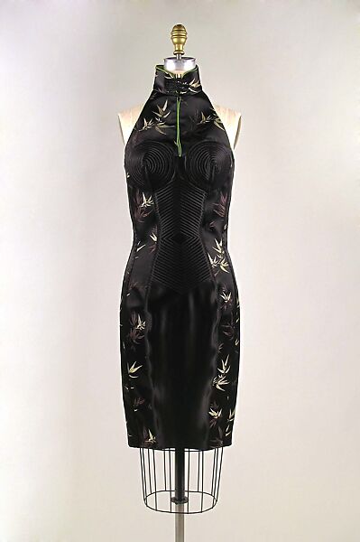 Ensemble, Jean Paul Gaultier (French, born 1952), silk, fur, French