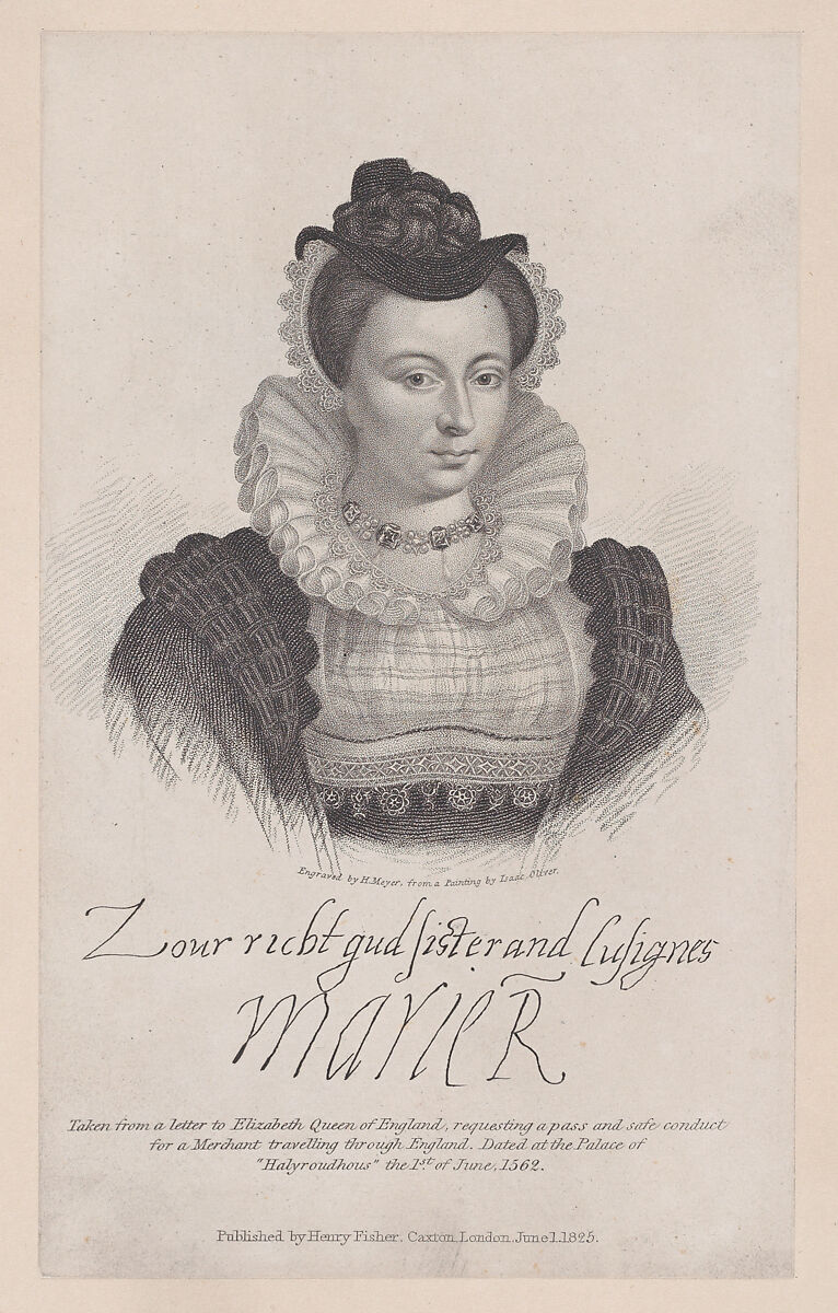 Mary, Queen of Scots, Henry Meyer (British, London 1780–1847 London), Engraving 