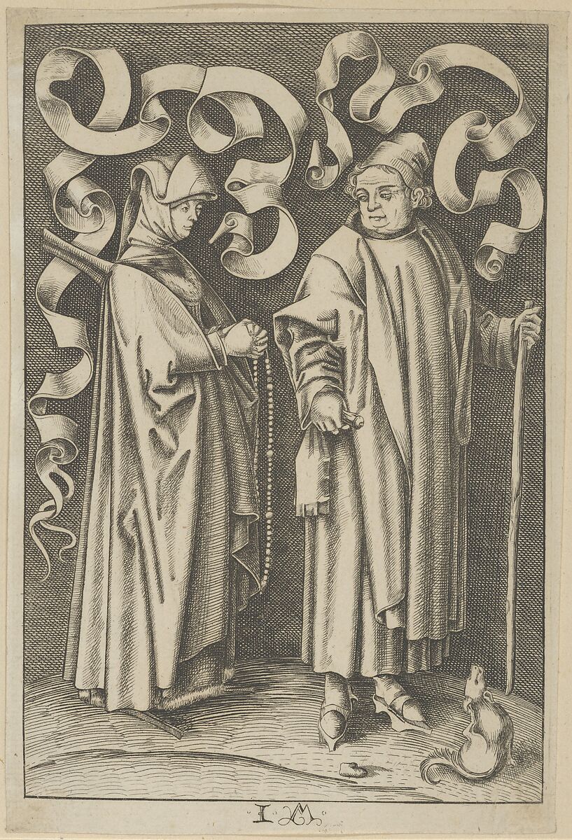 The Churchgoers, Anonymous, Engraving 