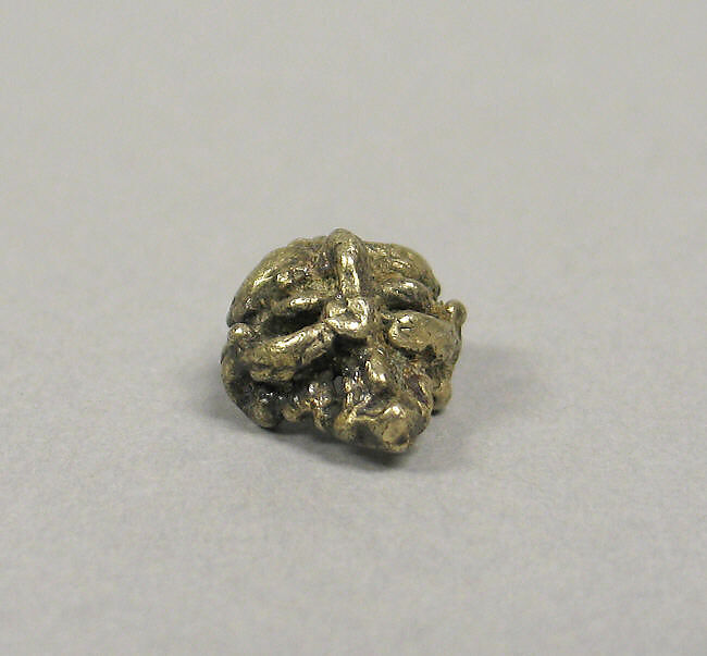 Silvery Ornament with Mask, Gold, Indonesia (Central Java) 