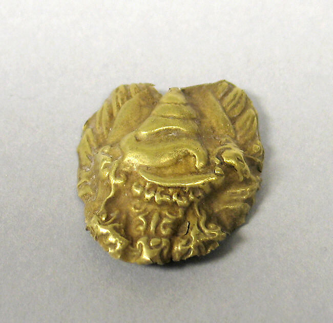 Pendant, Conch, Flame and Foliate, Gold, Indonesia (Central Java) 