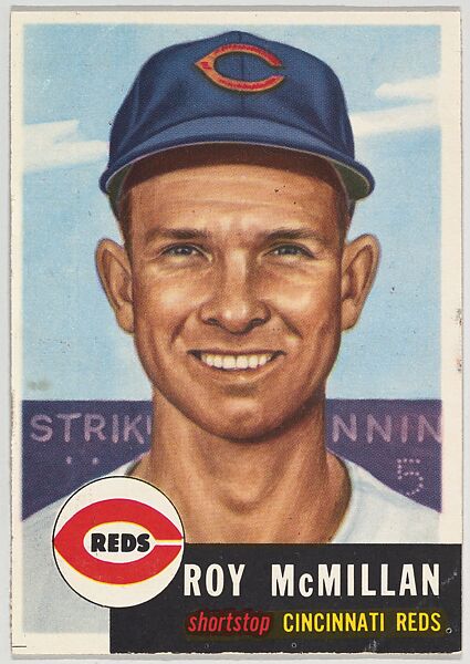 Card Number 259, Roy McMillan, Shortstop, Cincinnati Reds, from the series Topps Dugout Quiz (R414-7), issued by Topps Chewing Gum Company, Issued by Topps Chewing Gum Company (American, Brooklyn), Commercial color lithograph 