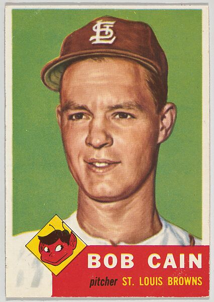 Card Number 266, Bob Cain, Pitcher, St. Louis Browns, from the series Topps Dugout Quiz (R414-7), issued by Topps Chewing Gum Company, Issued by Topps Chewing Gum Company (American, Brooklyn), Commercial color lithograph 