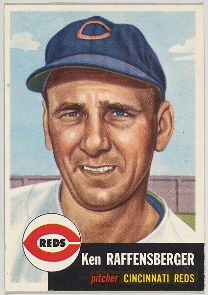 Card Number 276, Ken Raffensberger, Pitcher, Cincinnati Reds, from the series Topps Dugout Quiz (R414-7), issued by Topps Chewing Gum Company, Issued by Topps Chewing Gum Company (American, Brooklyn), Commercial color lithograph